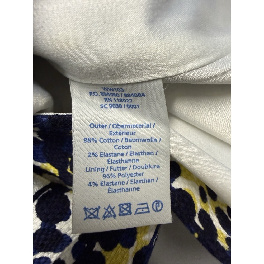 Boden Martha Mimosa Wisteria Roll Collar Tailored Pleated Shift Dress. Sz 2R - Picture 11 of 12